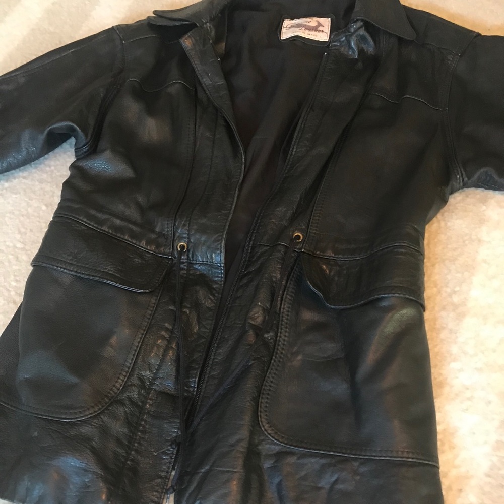 Vintage style Genuine leather jacket